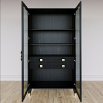 Дизайнерский шкаф витрина Elsa Dreams Black с 4-мя ящиками варинант исполнения - 5 | Loft Concept в Брянске