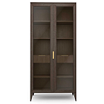 Витрина стеклянная 2-х дверная с ящиками и 5-ю полками Harper Line варинант исполнения - 3 | Loft Concept в Брянске