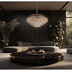 Люстра хрустальная в неоклассическом стиле на золотистом каркасе Majesty варинант исполнения - 1 | Loft Concept в Брянске