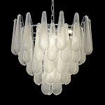 Люстра с подвесками из рифленного стекла в форме капель Textured Glass Chandelier варинант исполнения - 14 | Loft Concept в Брянске
