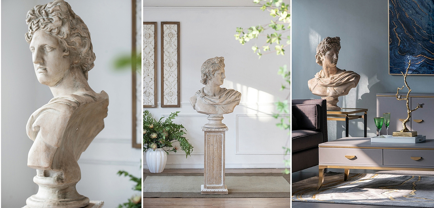 Статуэтка Antique Busts Apollo Belvedere Статуэтка Antique Busts Apollo Belvedere - Loft-Concept в Брянске
