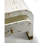 Тумбочка прикроватная Amo Bone Inlay Bedside Almond варинант исполнения - 2 | Loft Concept в Брянске