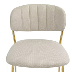 Стул барный широкой полукруглой спинкой на золотистых ножках Chair Smooth Shapes варинант исполнения - 4 | Loft Concept в Брянске