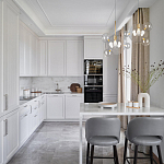 Люстра подвесная 3 лампы с прозрачными стеклянными шарами и золотыми деталями Giopato & Coombes варинант исполнения - 5 | Loft Concept в Брянске