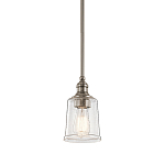 Подвесной светильник со стеклянным плафоном в форме колокола с эффектом пузырьков Kichler варинант исполнения - 1 | Loft Concept в Брянске