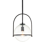 Подвесной светильник с прозрачным плафоном в форме шара в арочной подвеске Hinkley варинант исполнения - 1 | Loft Concept в Брянске