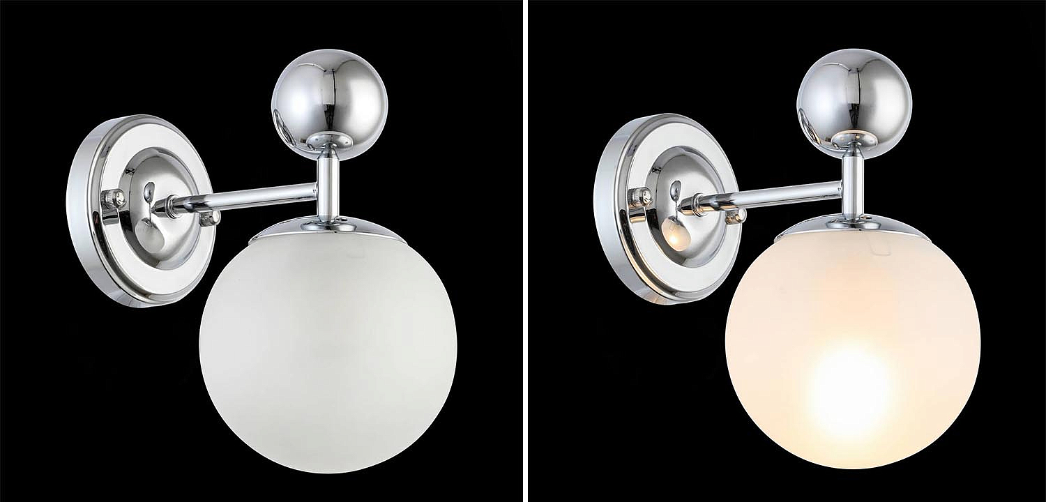 Бра Demian Chrome Wall Lamp Бра Demian Chrome Wall Lamp - Loft-Concept в Брянске