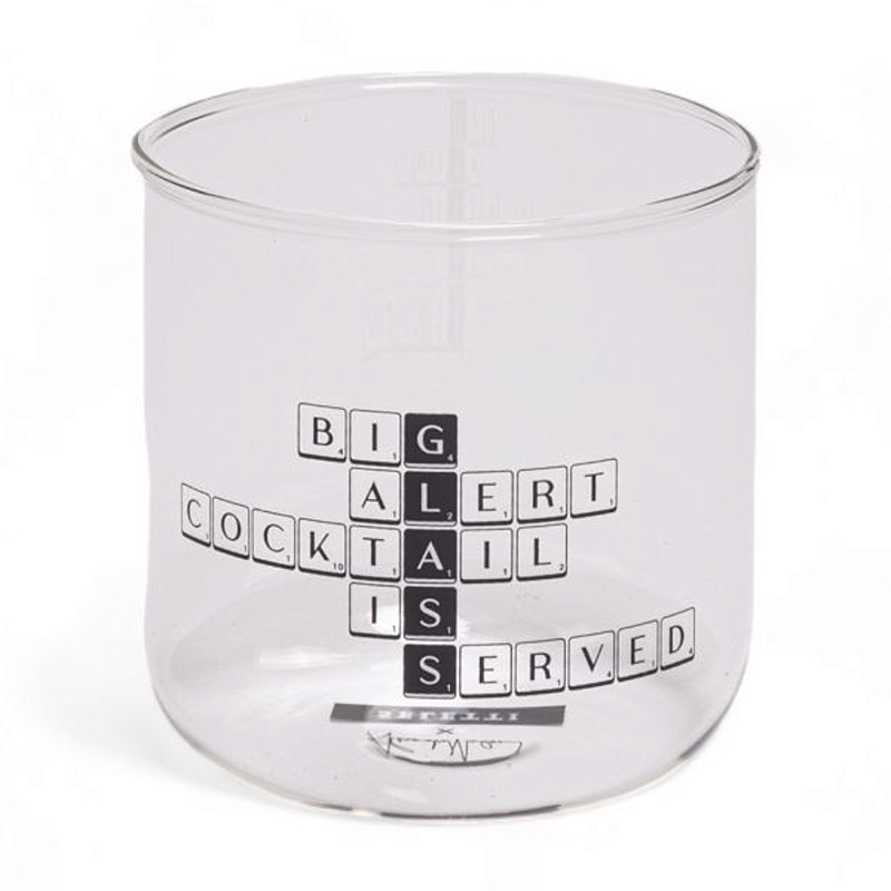 Стакан Seletti Cocktail Прозрачное Стекло Черный Стакан Seletti Cocktail Прозрачное Стекло Черный в Брянске | Loft Concept