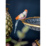 Чаша из прозрачного стекла с фигурками разноцветных попугаев на ободке 38 Eden Garden варинант исполнения - 3 | Loft Concept в Брянске