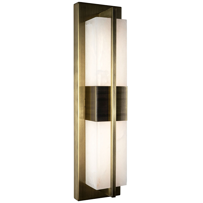 Бра Tommaso Bronze Marble Wall Lamp Бронза Белое матовое стекло Бра Tommaso Bronze Marble Wall Lamp Бронза Белое матовое стекло в Брянске | Loft Concept