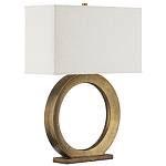 Настольная лампа с корпусом в форме кольца и прямоугольным абажуром French Ring варинант исполнения - 6 | Loft Concept в Брянске