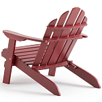 Уличное кресло из массива акации Adirondack Wooden Chair Red варинант исполнения - 6 | Loft Concept в Брянске