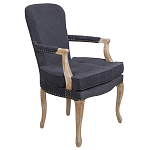 Кресло Aubrey Classical Armchair dark grey velour варинант исполнения - 1 | Loft Concept в Брянске