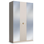 Шкаф трёхдверный с 2-мя зеркальными дверками Satin Furniture варинант исполнения - 1 | Loft Concept в Брянске