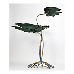 Столик приставной с тремя столешницами Тропические листья Tropical Forest gold варинант исполнения - 4 | Loft Concept в Брянске