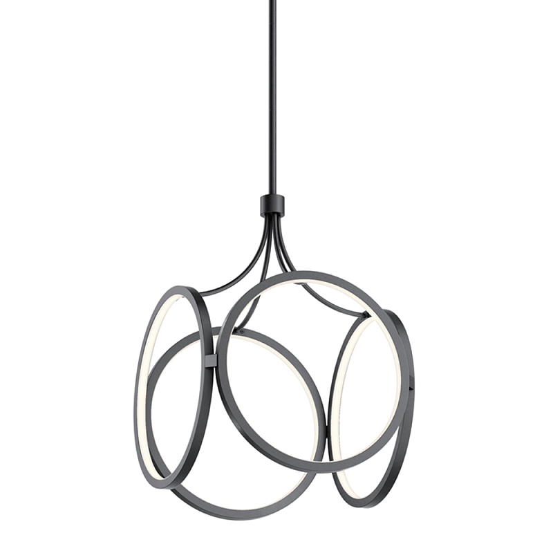 Подвесной светильник светодиодный в форме клетки Kichler Черный Белый Золотой в Брянске | Loft Concept 