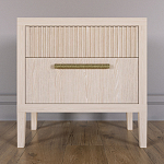 Прикроватная Тумбочка Primo с двумя ящиками Светлый дуб варинант исполнения - 1 | Loft Concept в Брянске