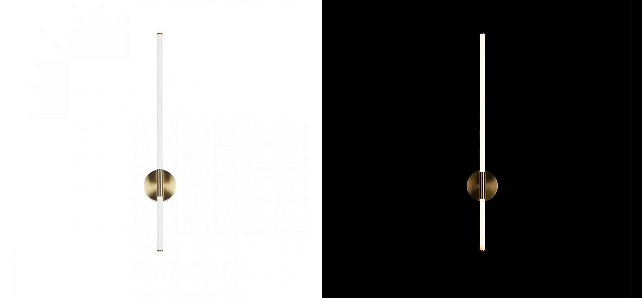 Бра светодиодное Trumpet Tube Gold 80 см Бра светодиодное Trumpet Tube Gold 80 см - Loft-Concept в Брянске