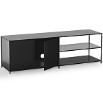 ТВ-тумба из металла с 2-мя дверцами и полками Damian Metal TV Stand варинант исполнения - 3 | Loft Concept в Брянске