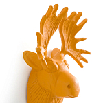 Настенный крючок голова оленя Deer Wall Hook Mustard варинант исполнения - 3 | Loft Concept в Брянске