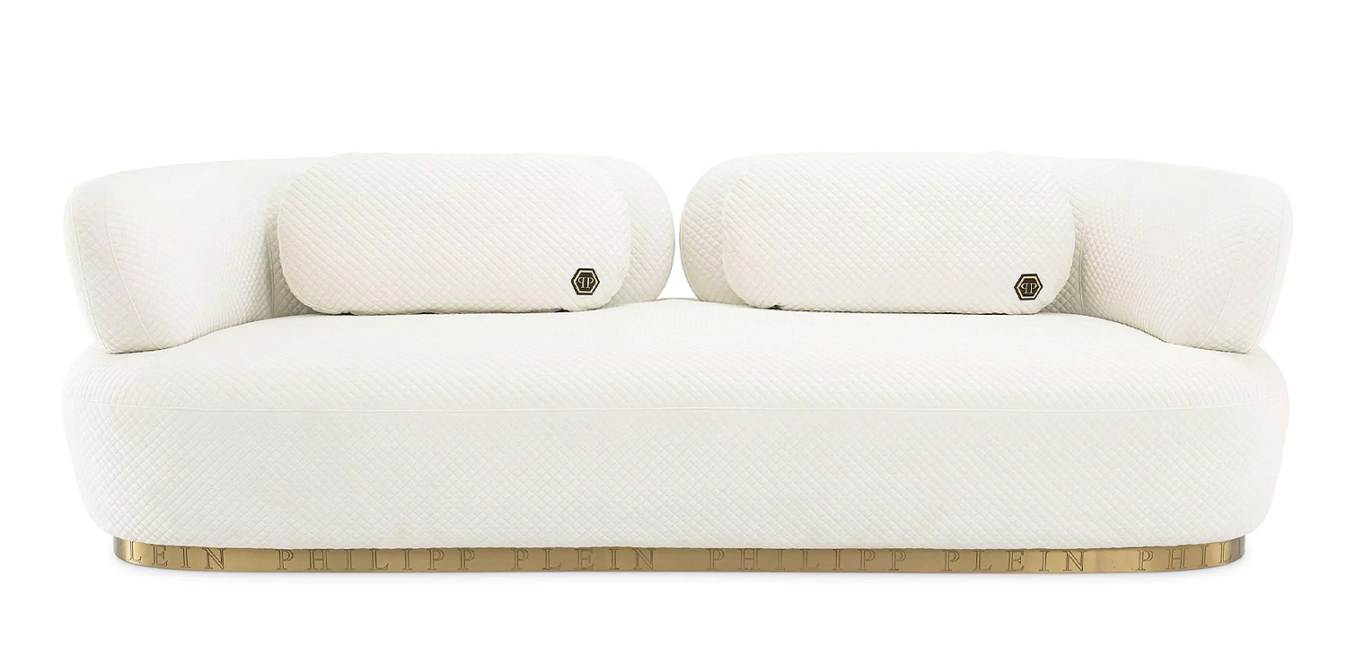 Диван Philipp Plein Sofa Signature Белый Диван Philipp Plein Sofa Signature Белый - Loft-Concept в Брянске