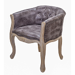 Кресло низкое в стиле прованс Louis French Armchair brown варинант исполнения - 1 | Loft Concept в Брянске