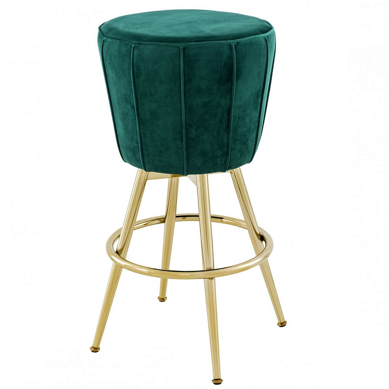 Барный стул Eichholtz Bar Stool Bolton Бирюзовый Глянцевое золото Барный стул Eichholtz Bar Stool Bolton Бирюзовый Глянцевое золото в Брянске | Loft Concept