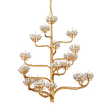 Люстра золотая в виде растения Golden Flower Glade варинант исполнения - 3 | Loft Concept в Брянске