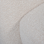 Кресло без подлокотников с обивкой из белой ткани букле Pacification варинант исполнения - 5 | Loft Concept в Брянске