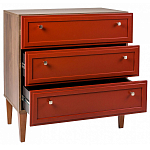 Комод красный из массива бука с 3-мя ящиками Wenge Light варинант исполнения - 3 | Loft Concept в Брянске