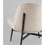 Кресло лаунж Tail молочный варинант исполнения - 3 | Loft Concept в Брянске