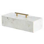 Шкатулка из белого мрамора Save Time варинант исполнения - 1 | Loft Concept в Брянске