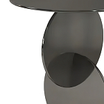 Дизайнерский журнальный стол с основанием из круглых элементов Lirod варинант исполнения - 1 | Loft Concept в Брянске