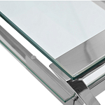 Стол письменный с прозрачной столешницей Corporate Identity варинант исполнения - 2 | Loft Concept в Брянске