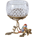 Чаша на ножке из стекла с бронзовыми элементами Bronze Branch варинант исполнения - 1 | Loft Concept в Брянске