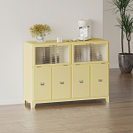 Дизайнерский комод с  2-мя рельефными откидными дверками из стекла Mikko варинант исполнения - 1 | Loft Concept в Брянске