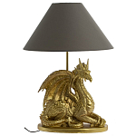 Настольная лампа с абажуром Дракон Golden Dragon Lamp Brown варинант исполнения - 5 | Loft Concept в Брянске