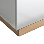 Столик журнальный зеркальный с золотым декором Gold Painted Mirror Table варинант исполнения - 2 | Loft Concept в Брянске