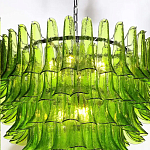 Люстра из семи ярусов зеленого стекла Independence варинант исполнения - 5 | Loft Concept в Брянске