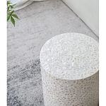 Приставной столик с рисунком из раковин устриц Bone Inlay варинант исполнения - 7 | Loft Concept в Брянске