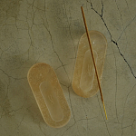 Подставка под благовония из эпоксидной смолы шампань Epoxy Resin Flowers Incense Oval Stand Champagne варинант исполнения - 2 | Loft Concept в Брянске