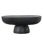 Столик кофейный черного цвета с овальной столешницей и круглым основанием Black Dalmen Table варинант исполнения - 1 | Loft Concept в Брянске