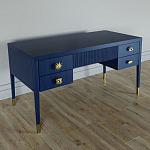 Письменный стол с 4-мя ящиками Elsa Dreams Blue варинант исполнения - 1 | Loft Concept в Брянске