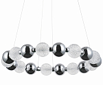Светодиодная кольцевая люстра Crystal Globule Chrome Chandelier варинант исполнения - 1 | Loft Concept в Брянске