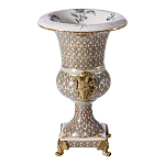 Ваза с овнами из фарфора с бронзовыми элементами Bronze Aries варинант исполнения - 3 | Loft Concept в Брянске