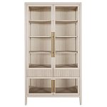 Витрина Primo со стеклянными фасадами и 2 ящиками Светлый дуб варинант исполнения - 7 | Loft Concept в Брянске