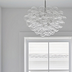 Люстра круглая со стеклянными шарами Airy Chandelier варинант исполнения - 4 | Loft Concept в Брянске