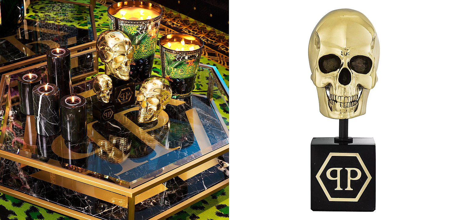 Статуэтка Philipp Plein Gold Skull S Статуэтка Philipp Plein Gold Skull S - Loft-Concept в Брянске