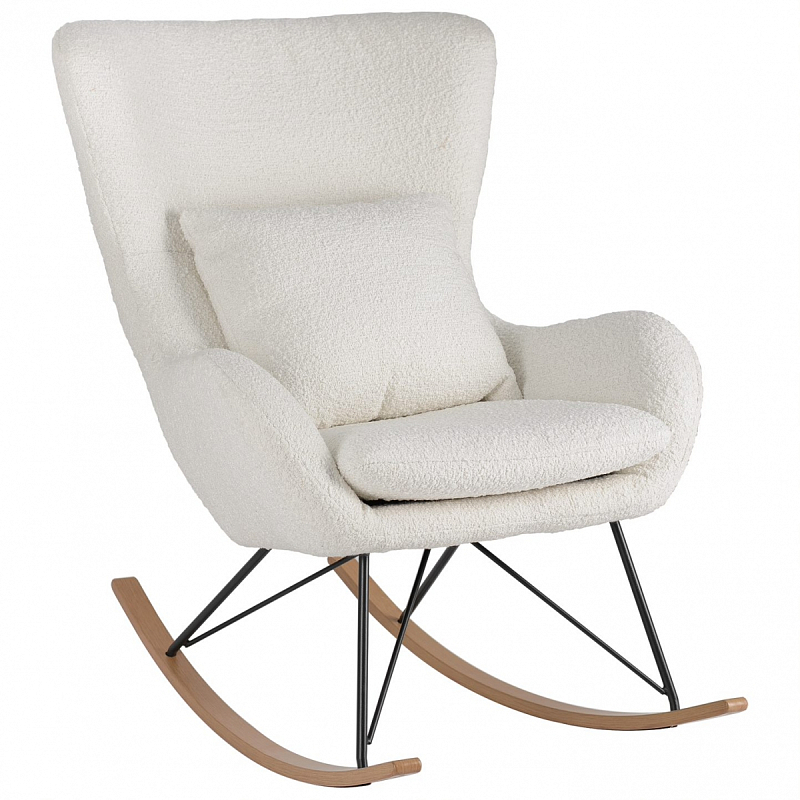 Rocking chair DORIA Кресло-Качалка Молочный Rocking chair DORIA Кресло-Качалка Молочный в Брянске | Loft Concept