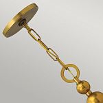 Люстра подвесная с белым тканевым цилиндрическим абажуром и декоративными шарами Hinkley варинант исполнения - 9 | Loft Concept в Брянске